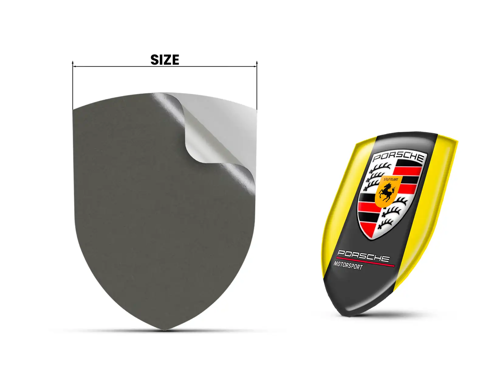 Porsche Individuelle Stoßstangenaufkleber Sport Modern Stern